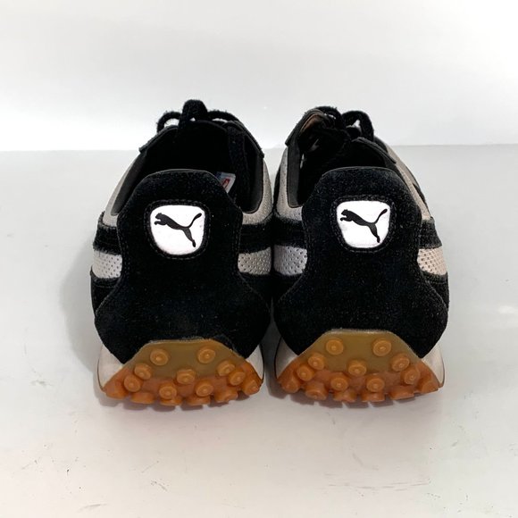 Puma Sport Sneaker 341789 04 Black White Fabric Size 11